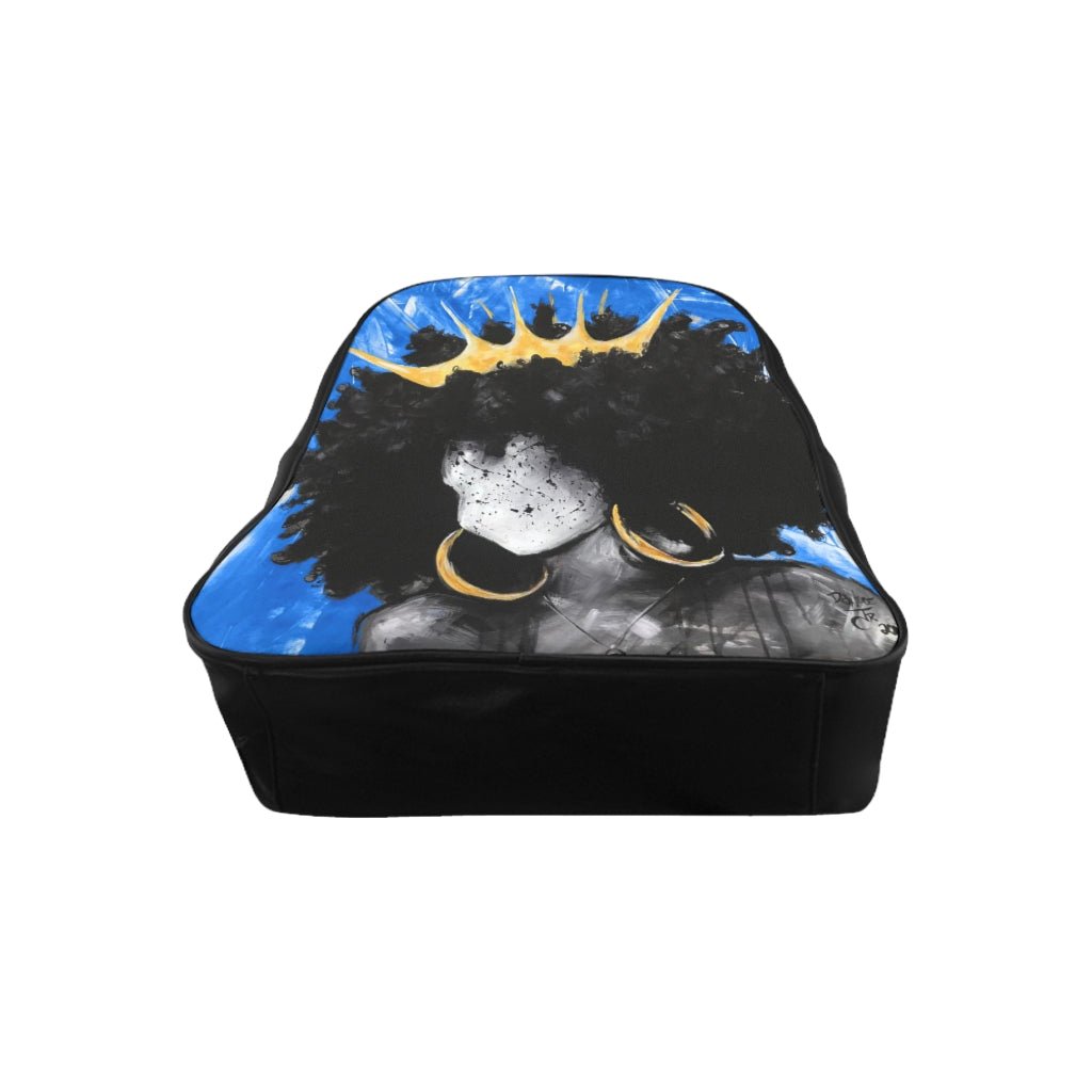 Naturally Queen III BLUE School Backpack