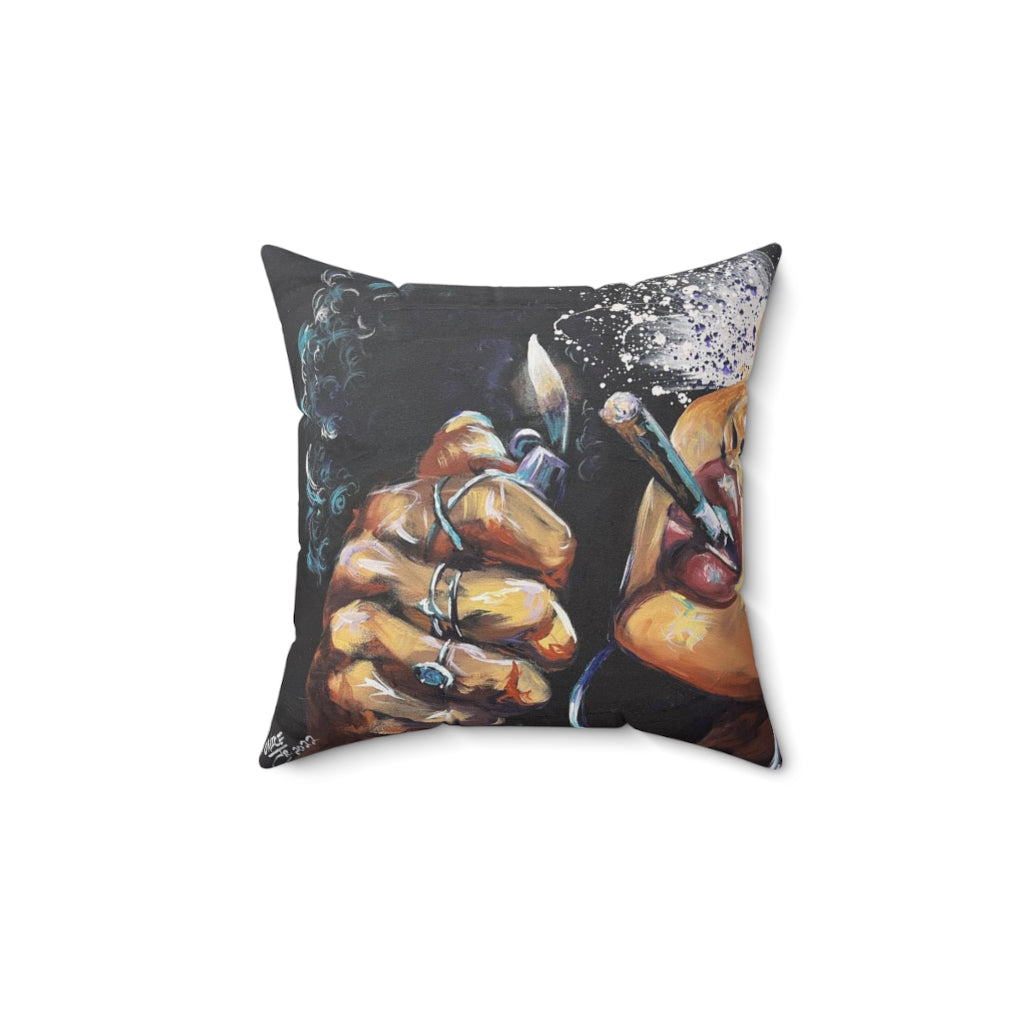 Naturally Dope III Spun Polyester Square Pillow Case