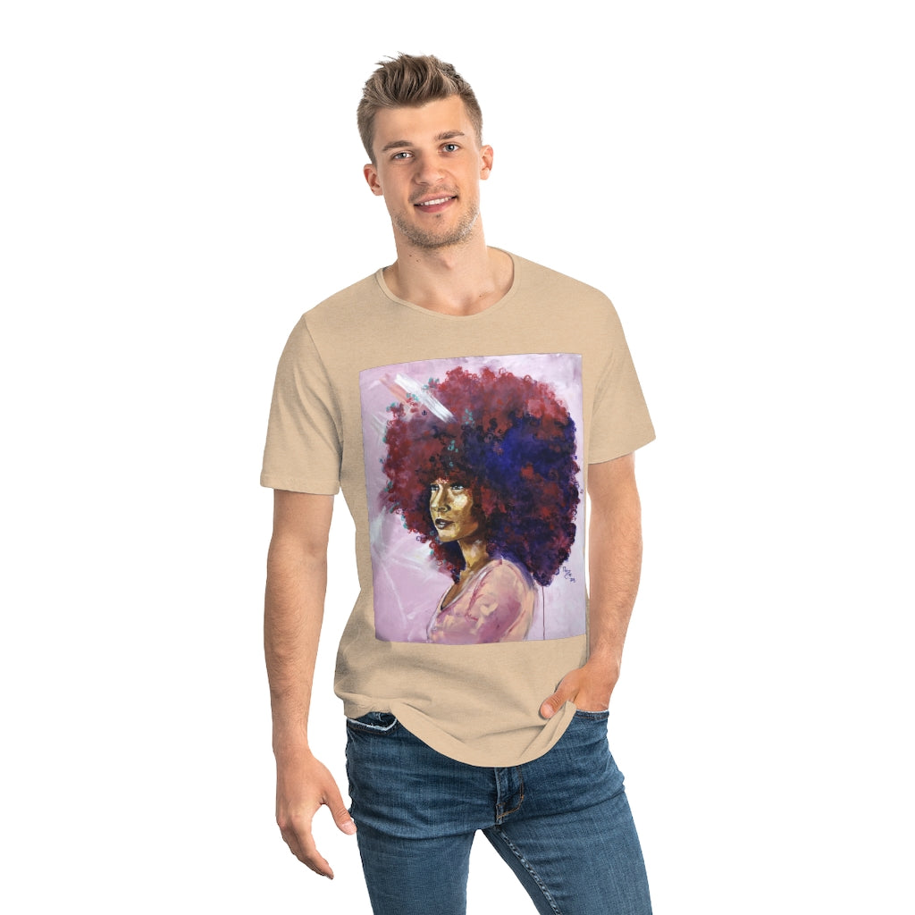 Naturally Kayla Madonna Men's Jersey Curved Hem Tee