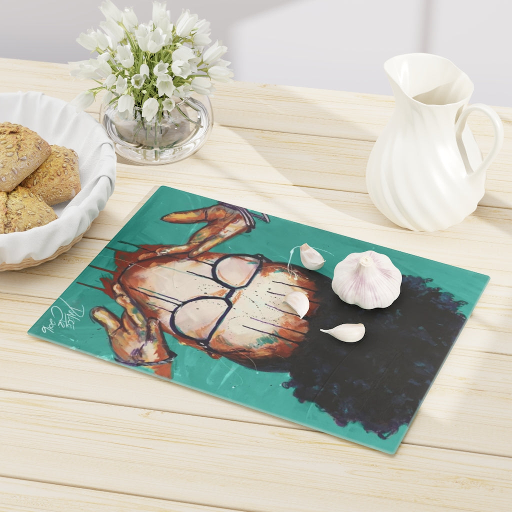 Naturally VIII TEAL Cutting Board