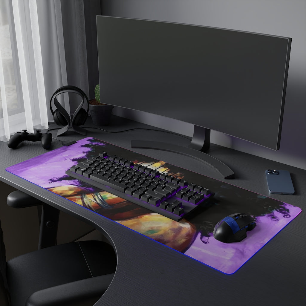 Naturally II PUEPLE LED Gaming Mouse Pad