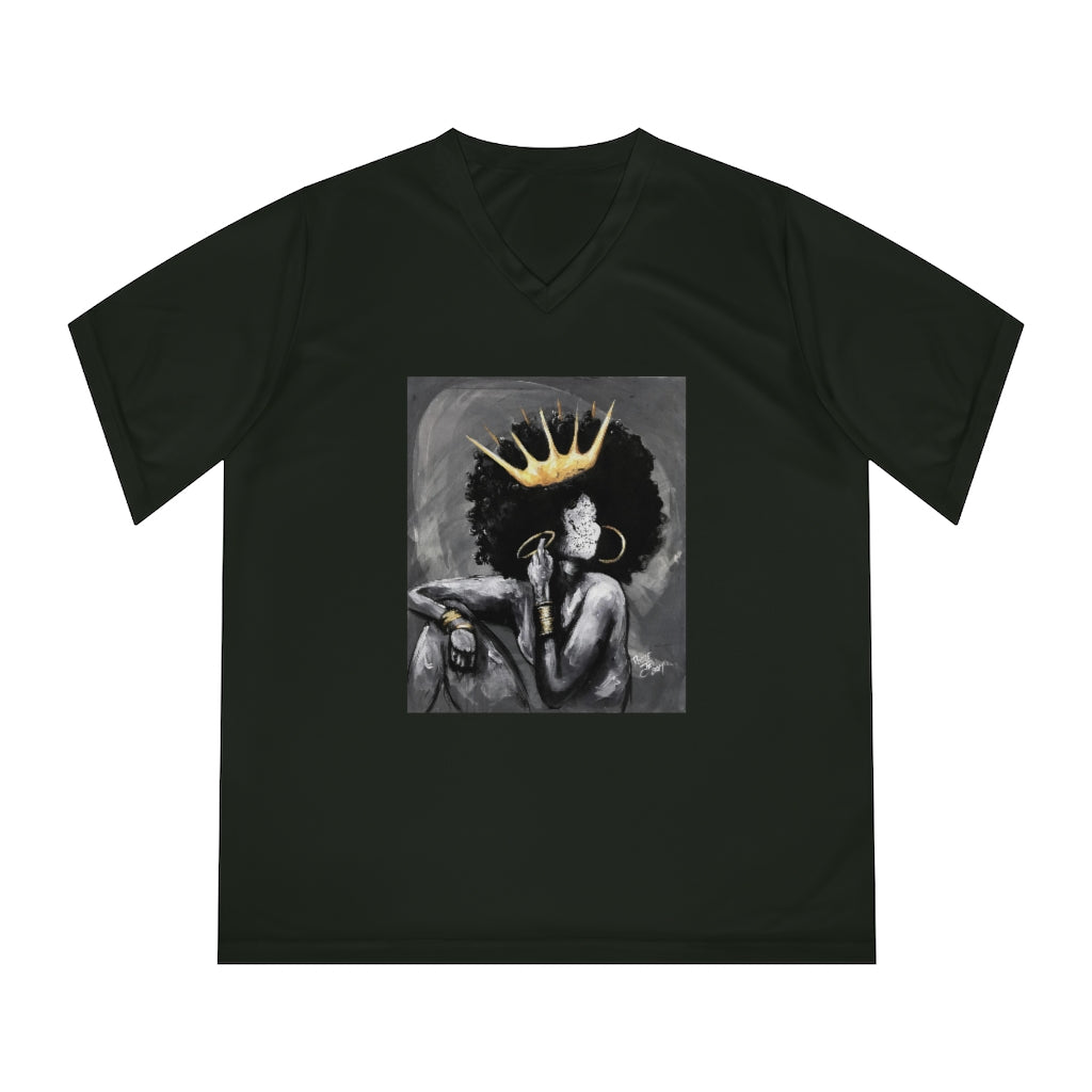 Naturally Queen VI Women's Performance V-Neck T-Shirt