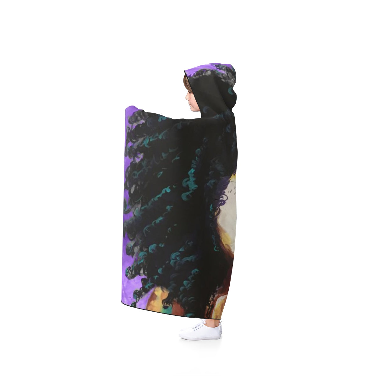 Naturally I PURPLE Hooded Blanket