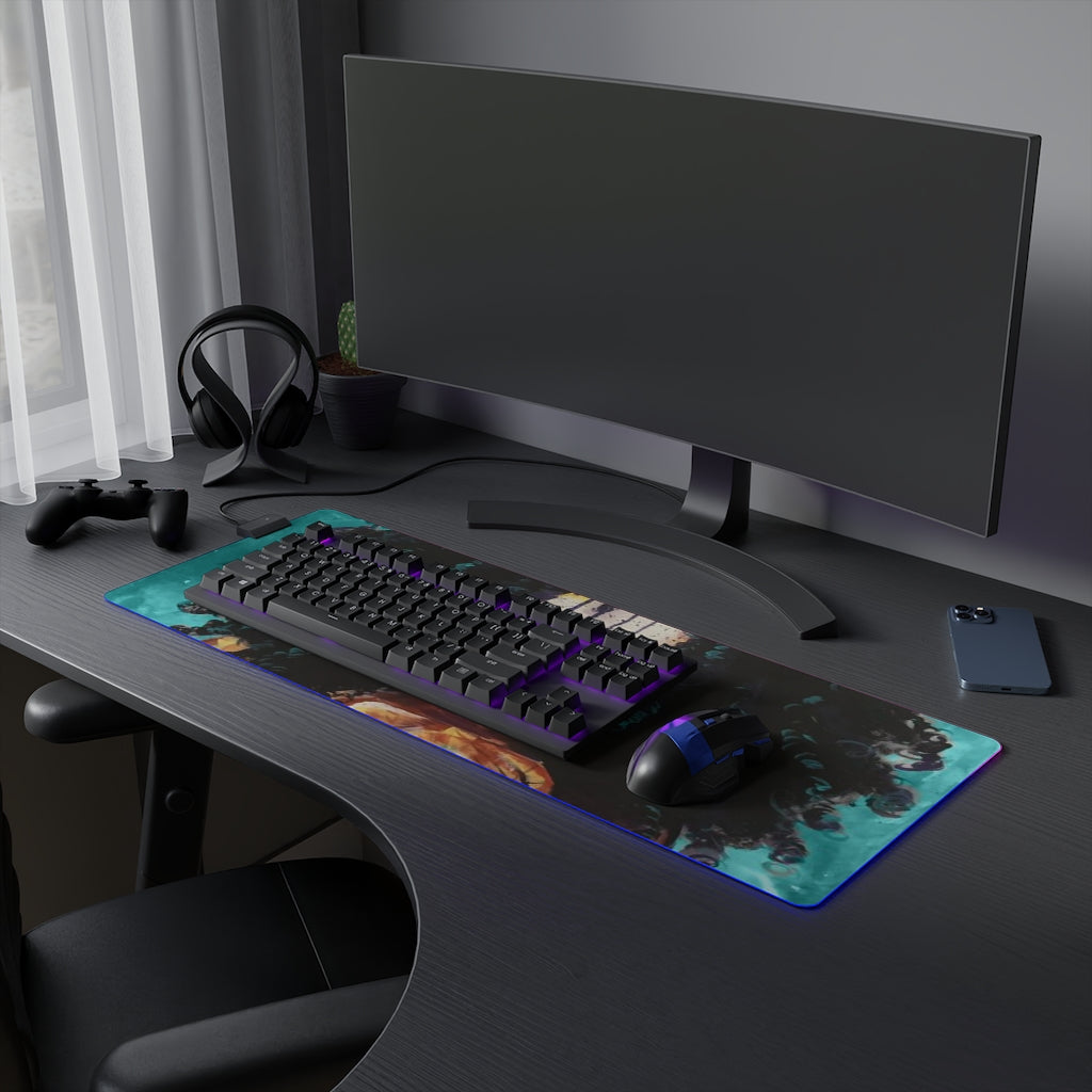 Naturally I TEAL LED Gaming Mouse Pad