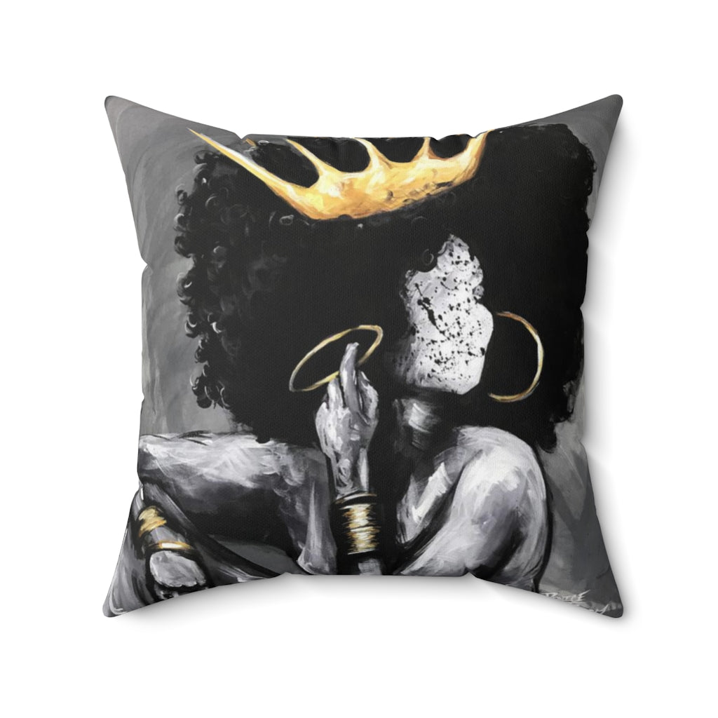 Naturally Queen VI Spun Polyester Square Pillow