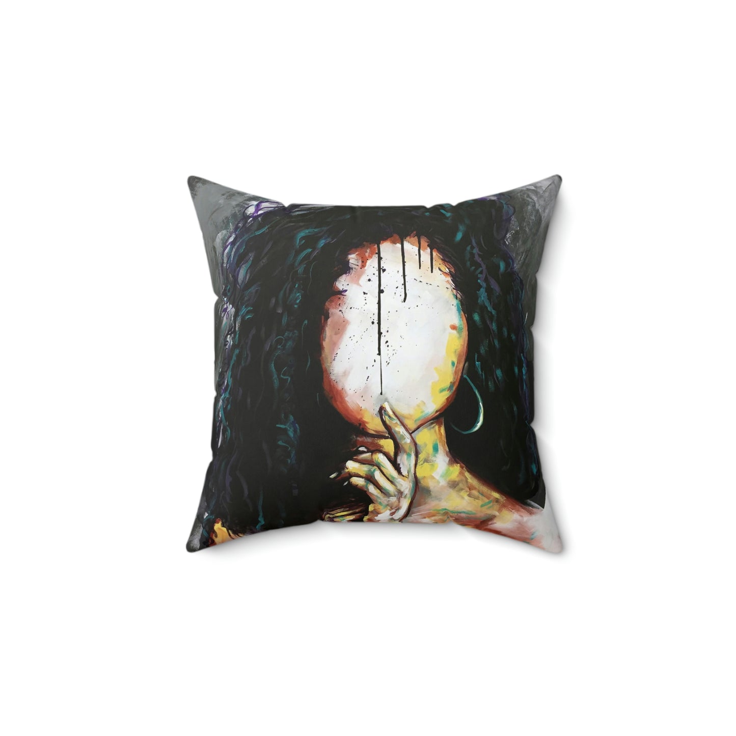 Naturally VI Spun Polyester Square Pillow
