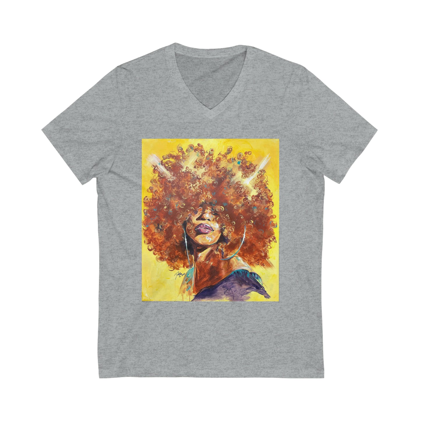 Naturally Karina Unisex Jersey Short Sleeve V-Neck Tee