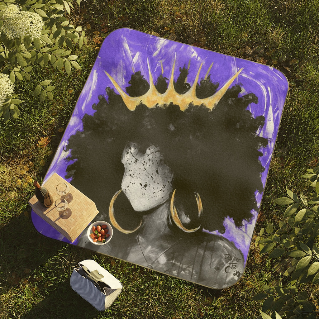 Naturally Queen III PURPLE Picnic Blanket
