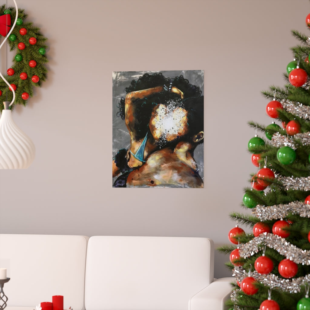 Naturally Black Love III Premium Matte vertical posters