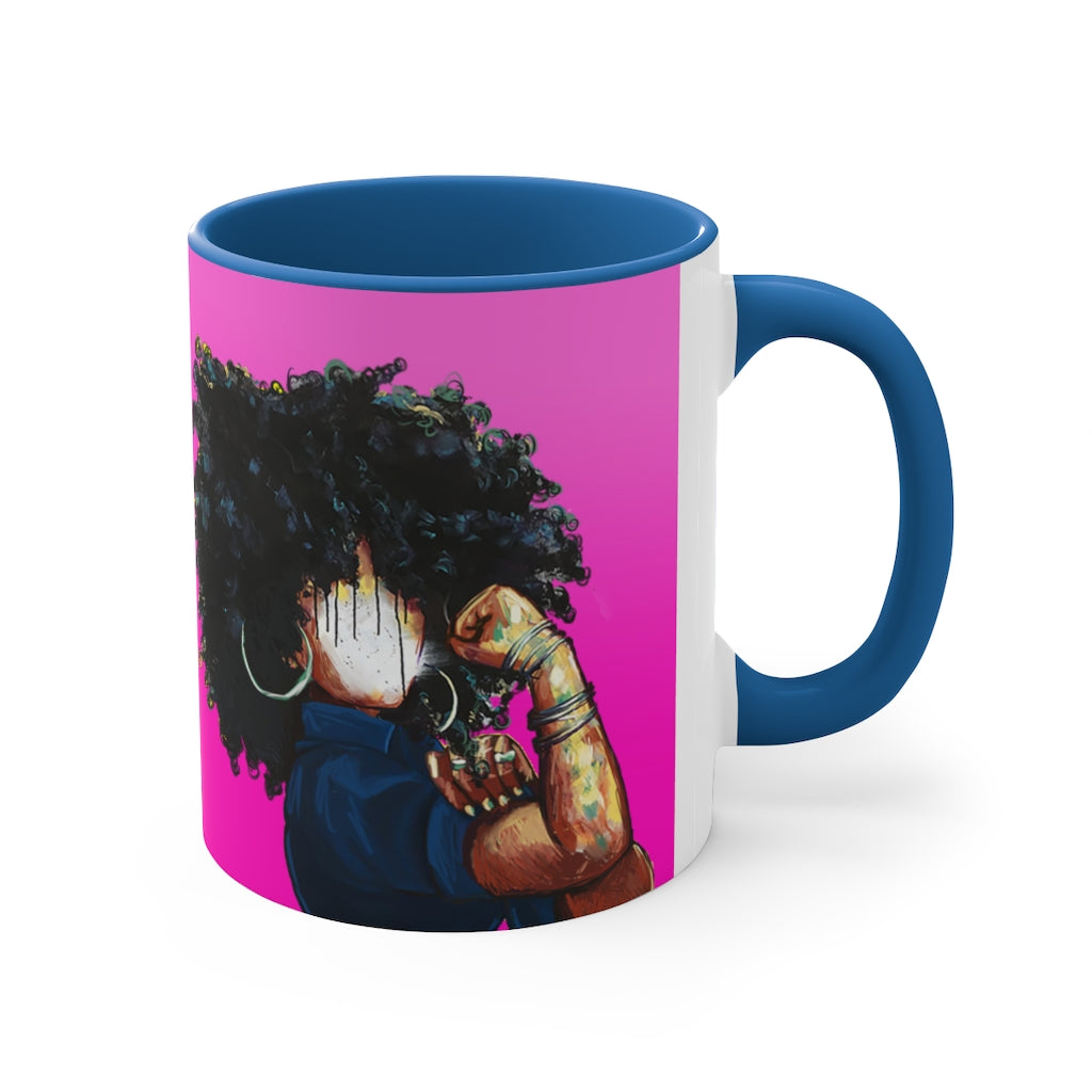Naturally the Riveter PINK Accent Coffee Mug, 11oz