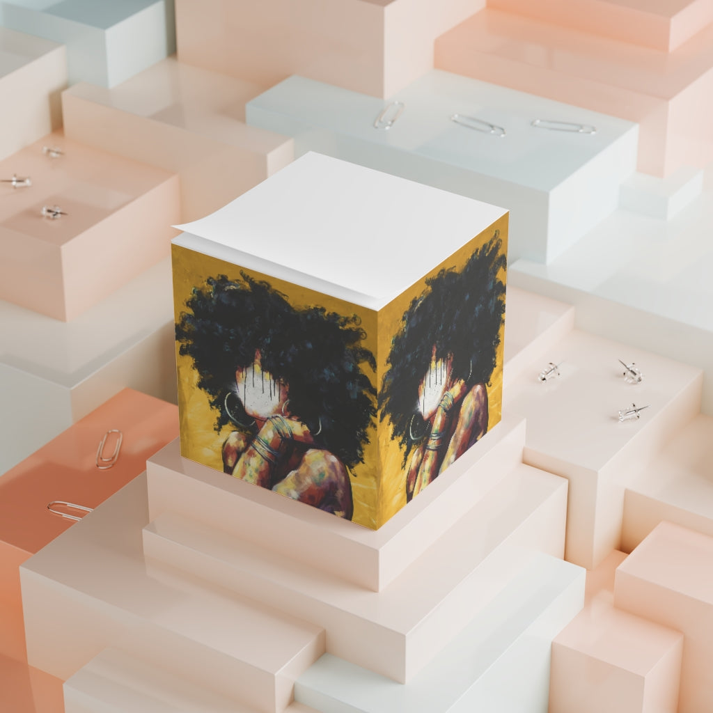 Naturally GOLD Note Cube