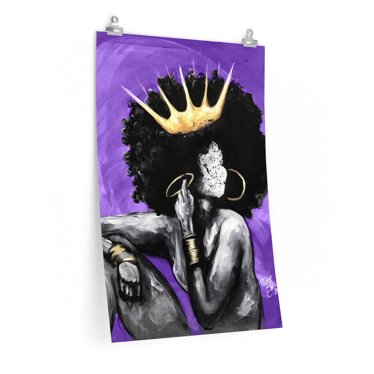 Naturally Queen VI PURPLE Premium Matte vertical posters