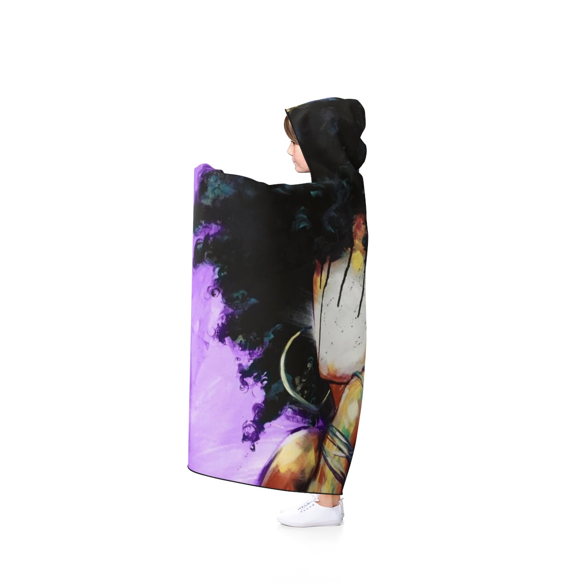 Naturally II PURPLE Hooded Blanket