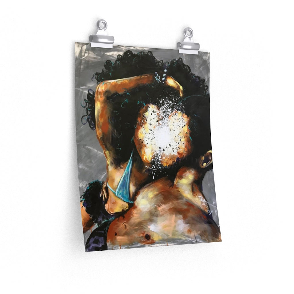 Naturally Black Love III Premium Matte vertical posters