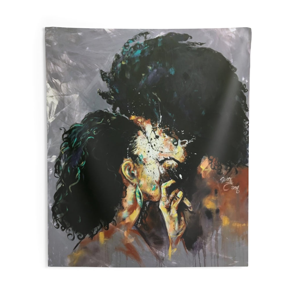 Naturally Black Love I Indoor Wall Tapestries
