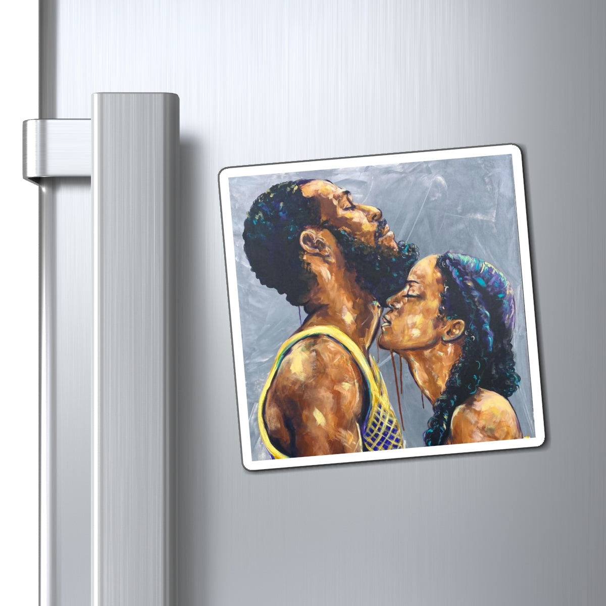 Naturally Black Love V Magnets