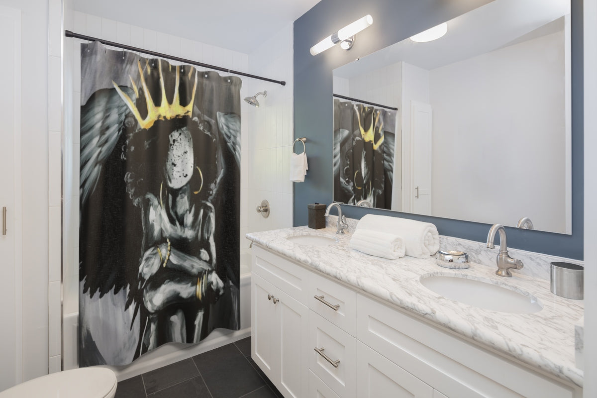 Naturally Queen IX ANGEL Shower Curtains