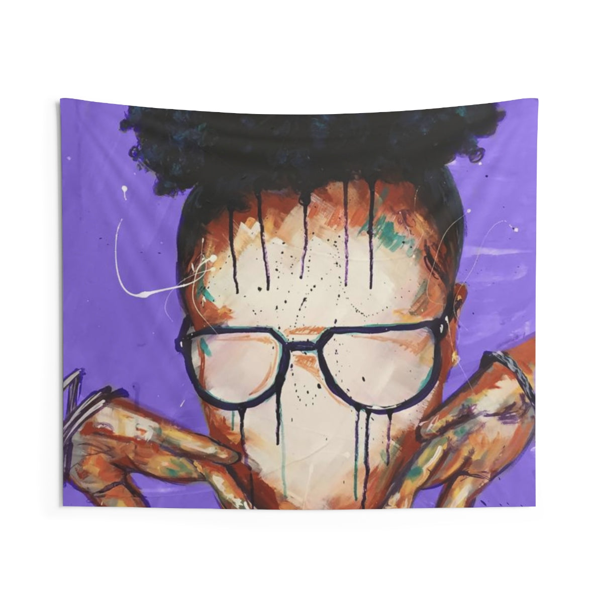 Naturally VII PURPLE Indoor Wall Tapestries