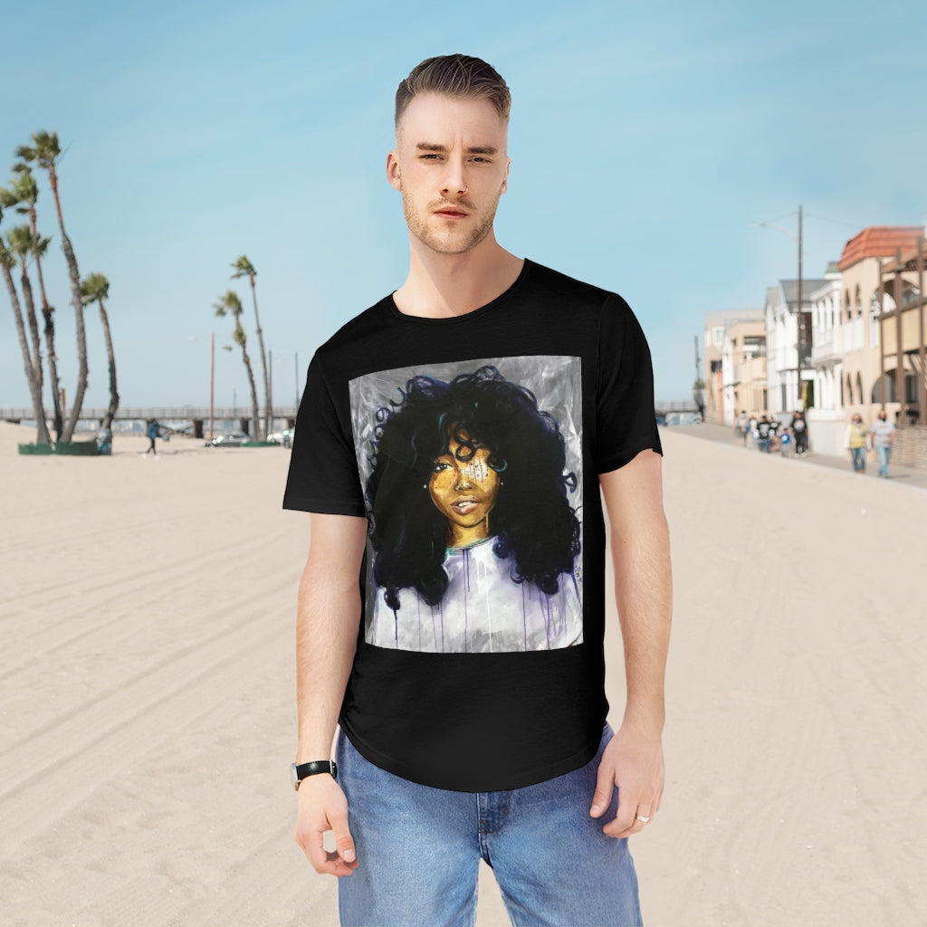 Naturally Sza Men's Jersey Curved Hem Tee