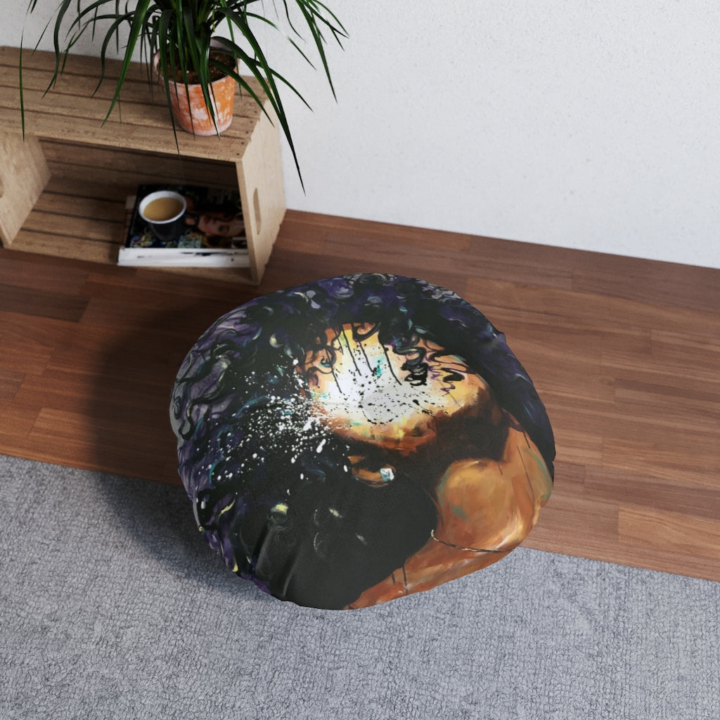 Naturally XXXVII Tufted Floor Pillow, Round