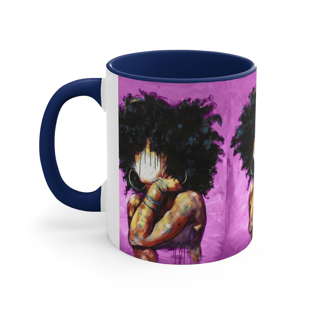 Naturally II PINK Accent Coffee Mug, 11oz