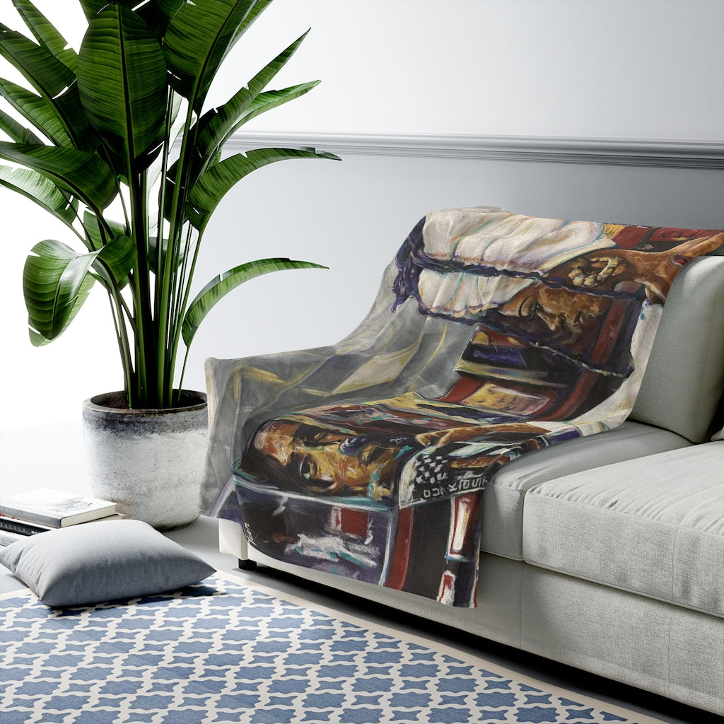 Naturally Nostalgic Velveteen Plush Blanket