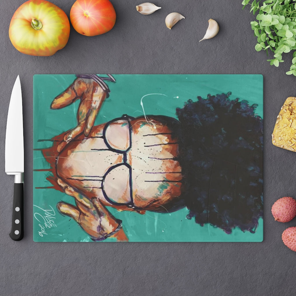 Naturally VIII TEAL Cutting Board