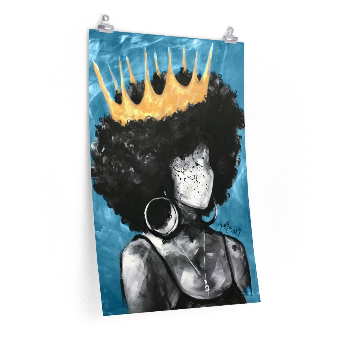 Naturally Queen BLUE Premium Matte vertical posters