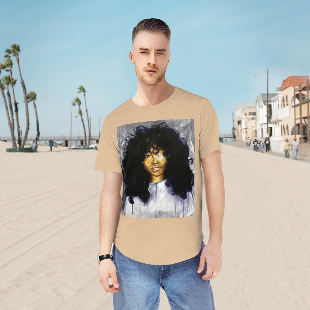 Naturally Sza Men's Jersey Curved Hem Tee