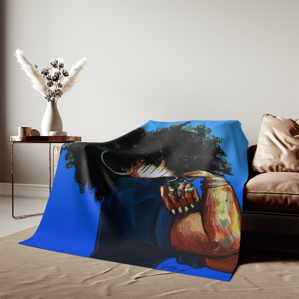 Naturally the Riveter BLUESweatshirt Blanket