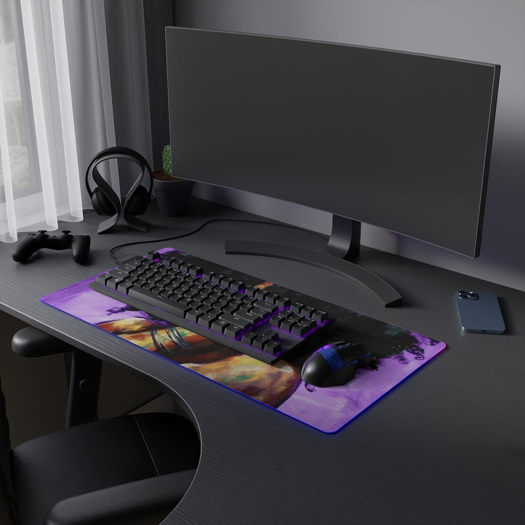 Naturally II PUEPLE LED Gaming Mouse Pad