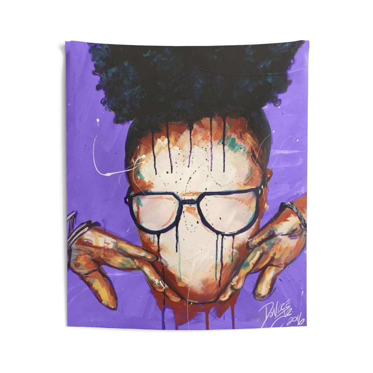 Naturally VII PURPLE Indoor Wall Tapestries