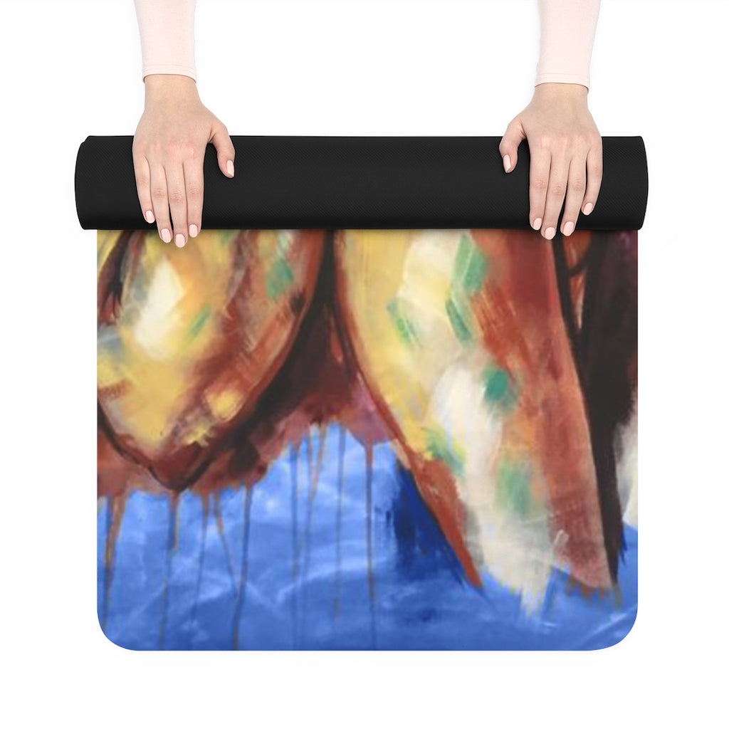 Naturally I BLUE Rubber Yoga Mat