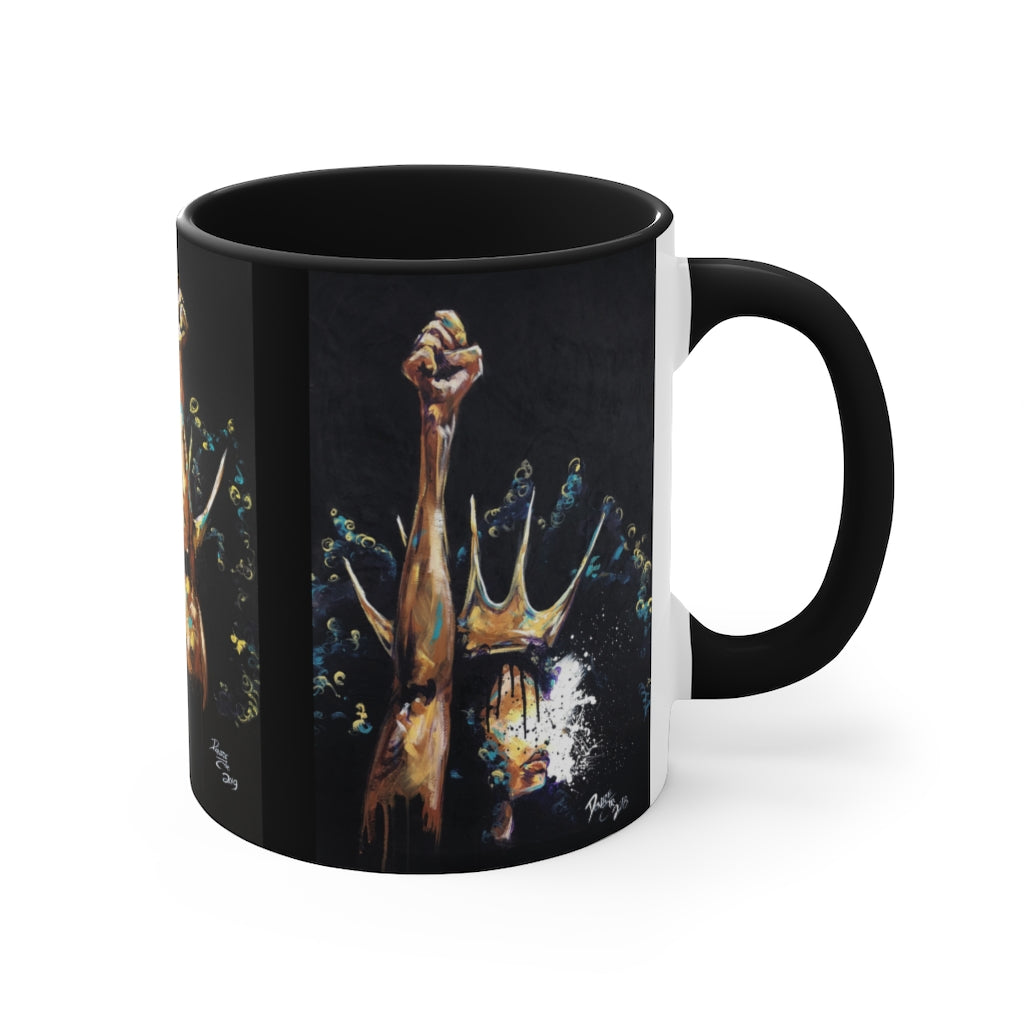 Naturally King and Queen Badu Accent Mug