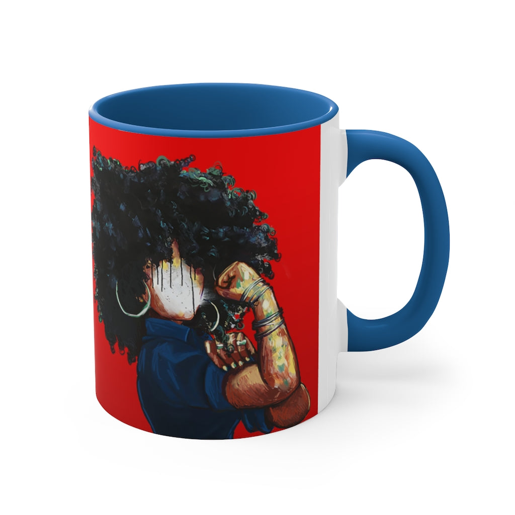 Naturally the Riveter RED Accent Coffee Mug, 11oz