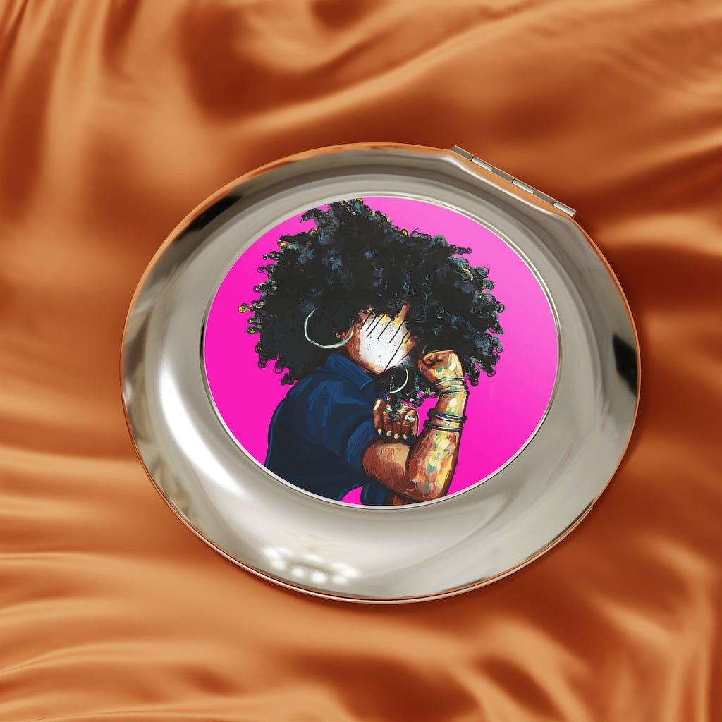 Naturally the Riveter PINK Compact Travel Mirror
