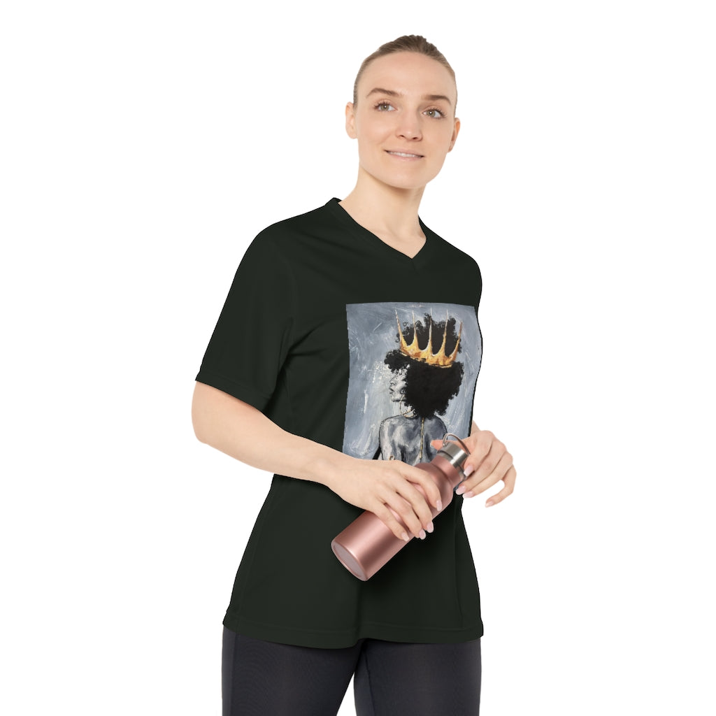 Naturally Queen XXII Women's Performance V-Neck T-Shirt