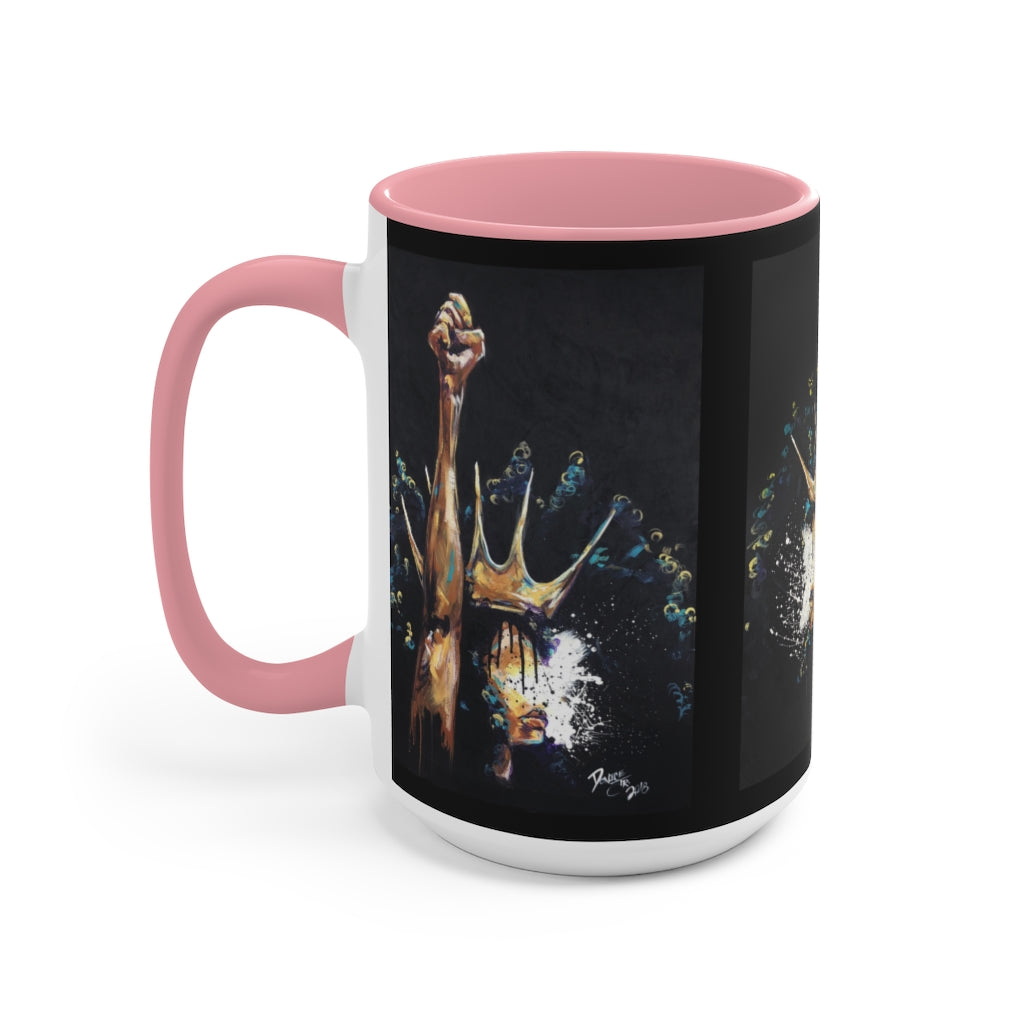 Naturally King and Queen Badu Accent Mug