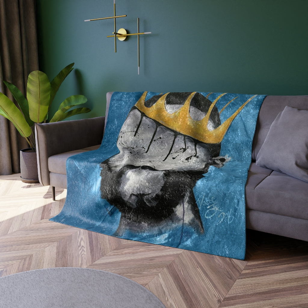 Naturally King I Crushed Velvet Blanket