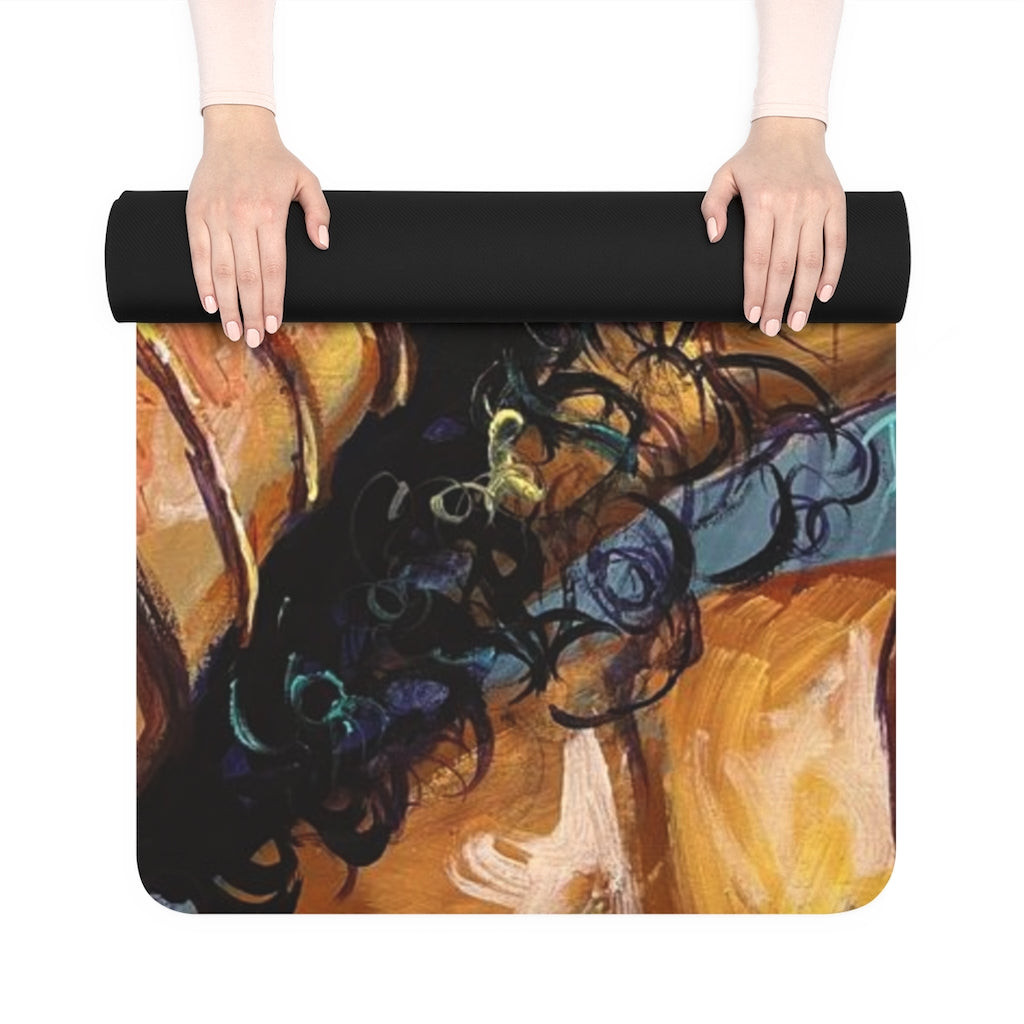 Naturally Black Love X Rubber Yoga Mat