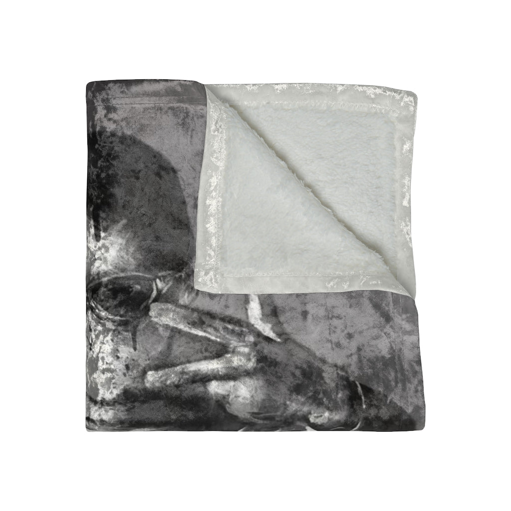 Christian Crushed Velvet Blanket