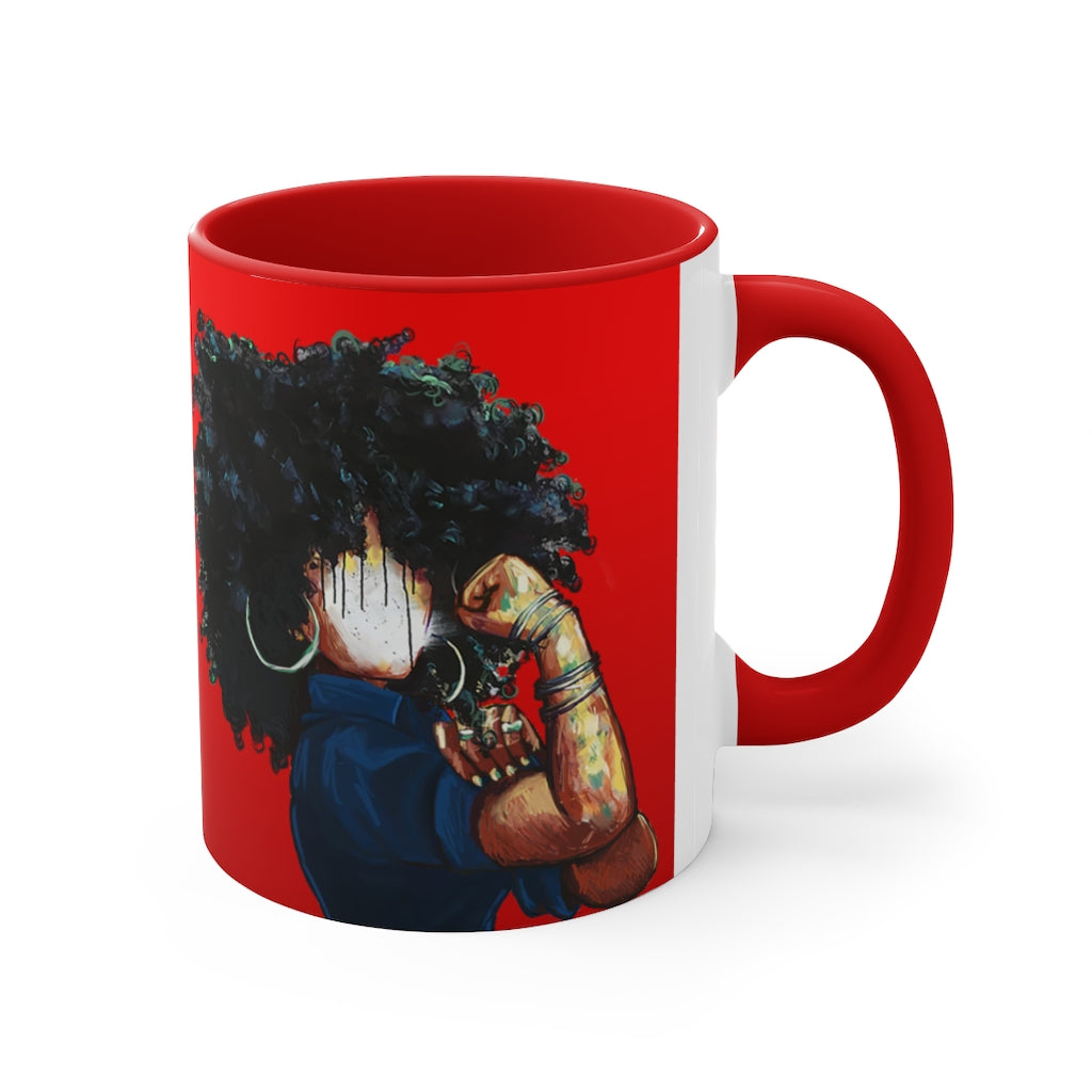 Naturally the Riveter RED Accent Coffee Mug, 11oz