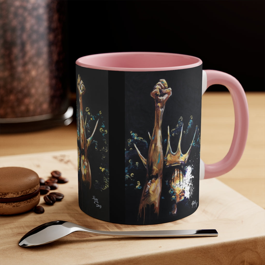 Naturally King and Queen Badu Accent Mug