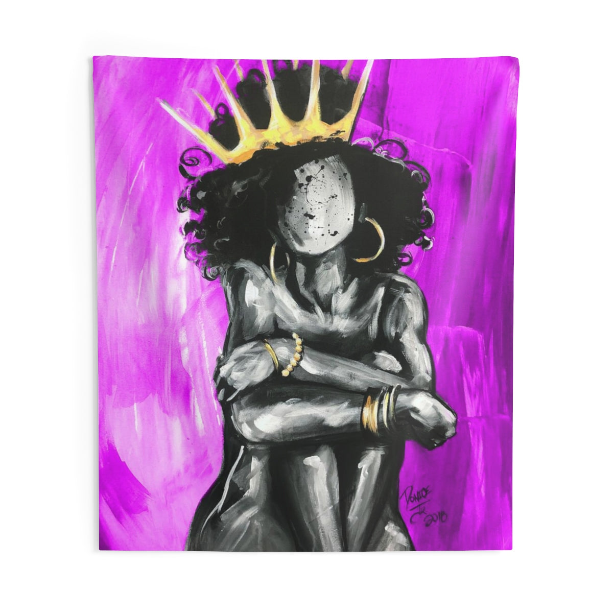Naturally Queen IX PINK Indoor Wall Tapestries