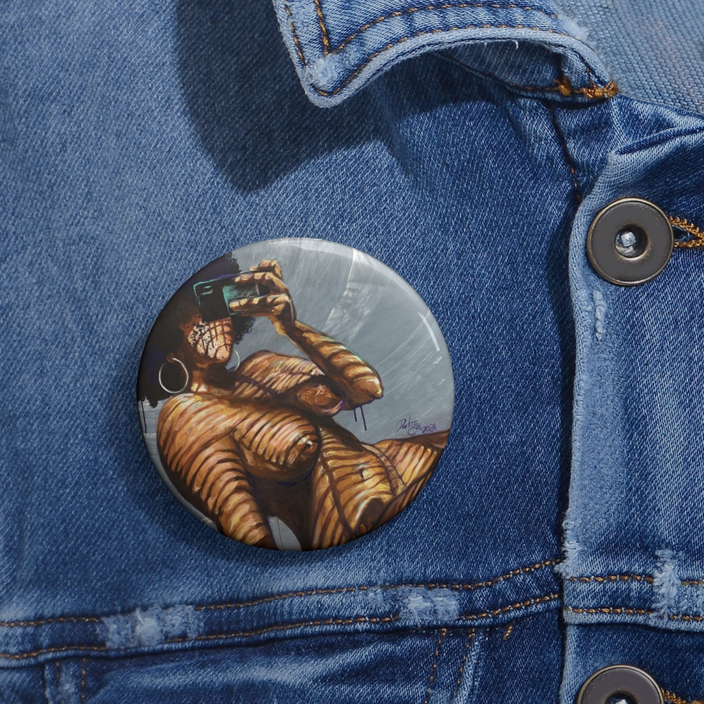 Naturally Nude I Custom Pin Buttons