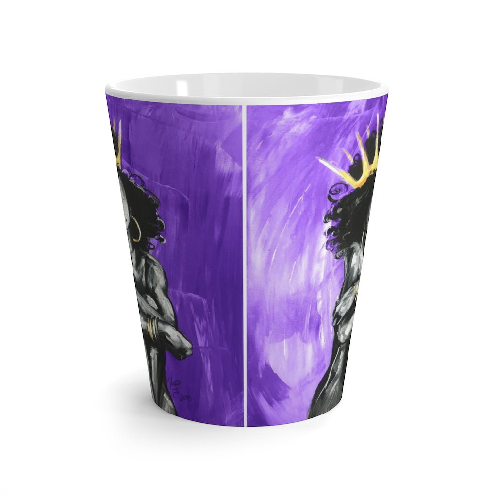 Naturally Queen IX PURPLE Latte Mug