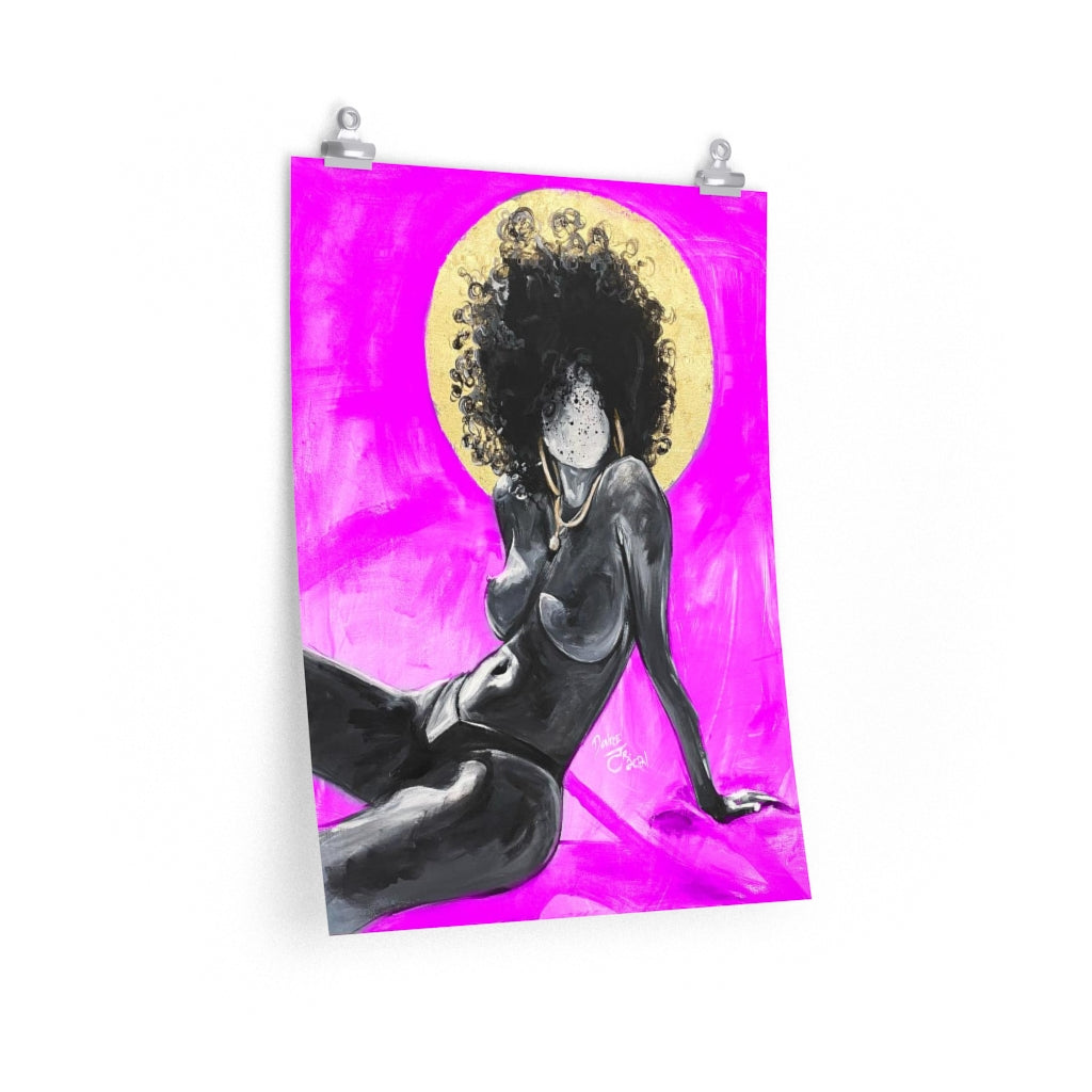 Naturally Nude III PINK Premium Matte vertical posters