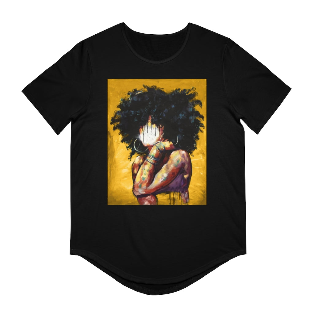 Naturally II GOLD Men's Jersey Curved Hem Tee