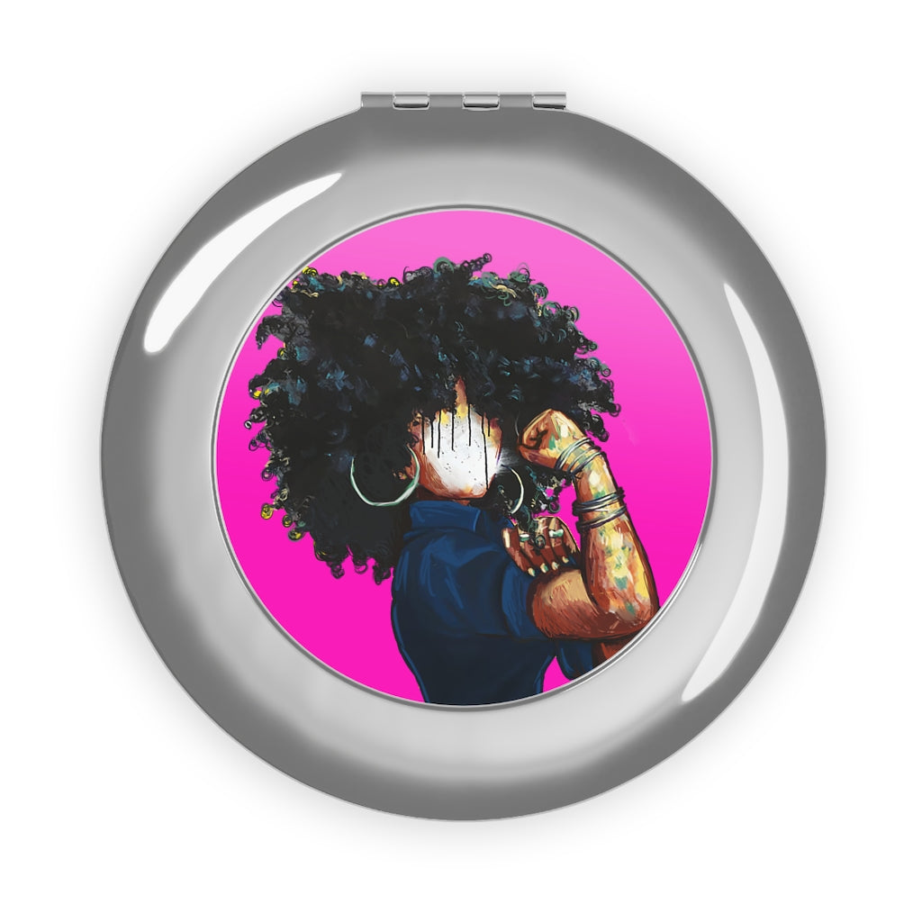 Naturally the Riveter PINK Compact Travel Mirror
