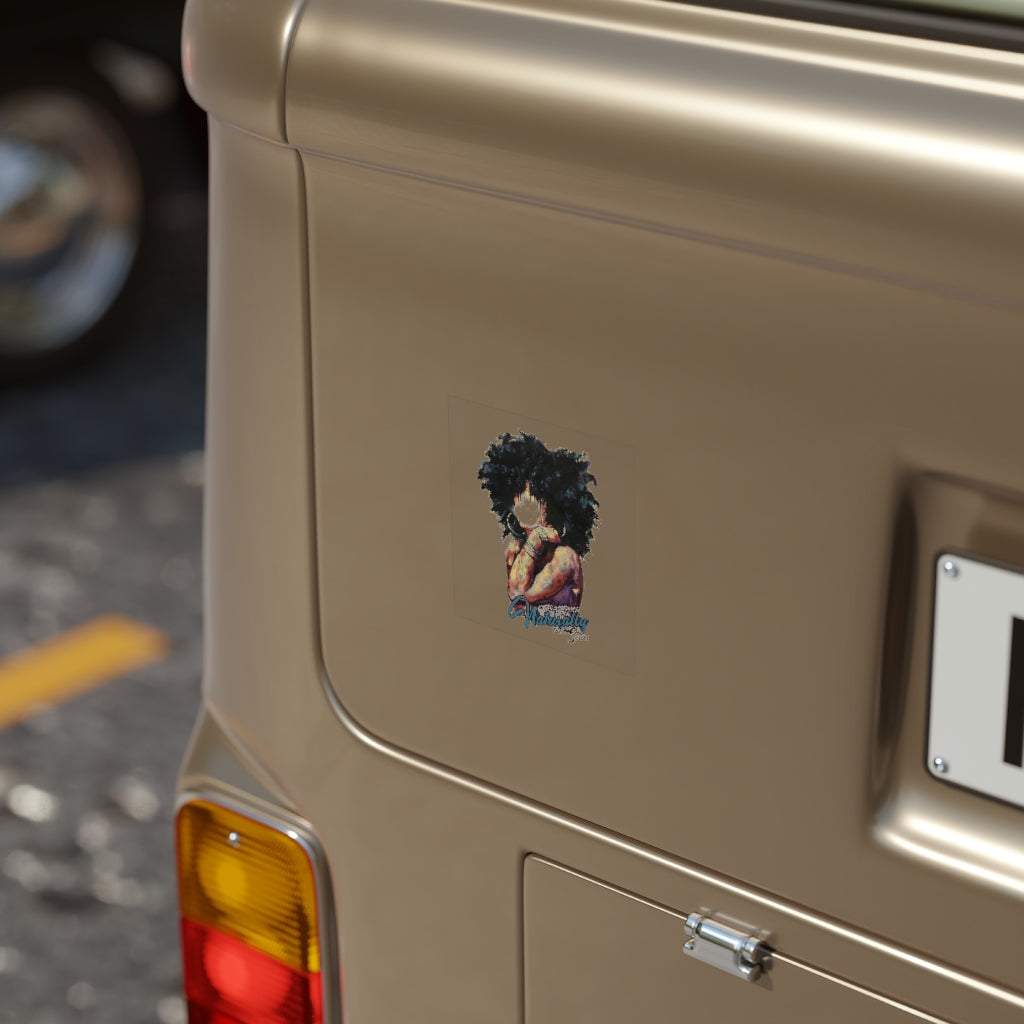 Naturally The Series Transparent Outdoor Stickers, Square